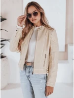 Dámská kožená bunda beige Dstreet model 21992181 - FashionStreet