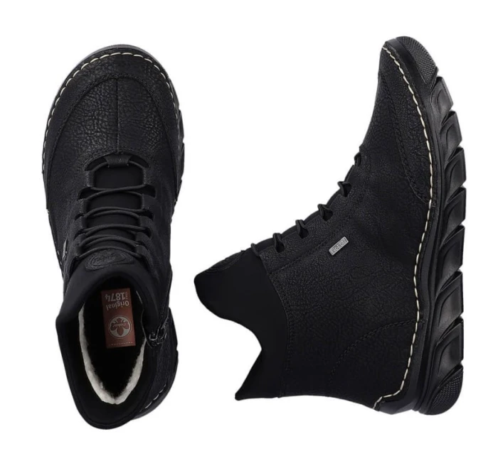 Dámské černé zateplené boty model 21904592 - Rieker