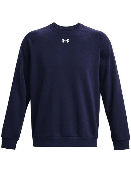 Pánská mikina Rival Fleece Crew, tmavě modrá, model 22306468 410 - Under Armour Pánská mikina Rival Fleece Crew, tmavě modrá, model 22306468 410 - Under Armour