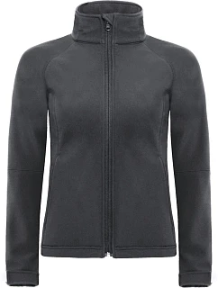 B&C Hooded Softshell /women Dámská 3-vrstvá softshellová bunda s kapucí model 22482933 dark grey