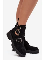 Dámské boty s pásky a Černé model 21709061 - Boto Dámské boty s pásky a Černé model 21709061 - Boto