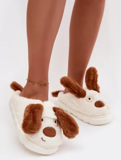 Kožešinové dámské pantofle hnědé model 21772454 - Boto