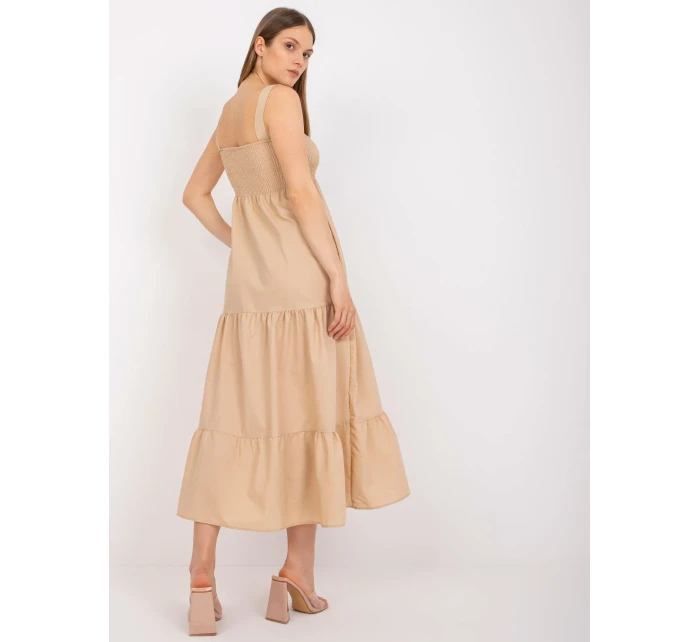 Šaty RO SK béžová model 17293410 - FPrice Šaty RO SK béžová model 17293410 - FPrice