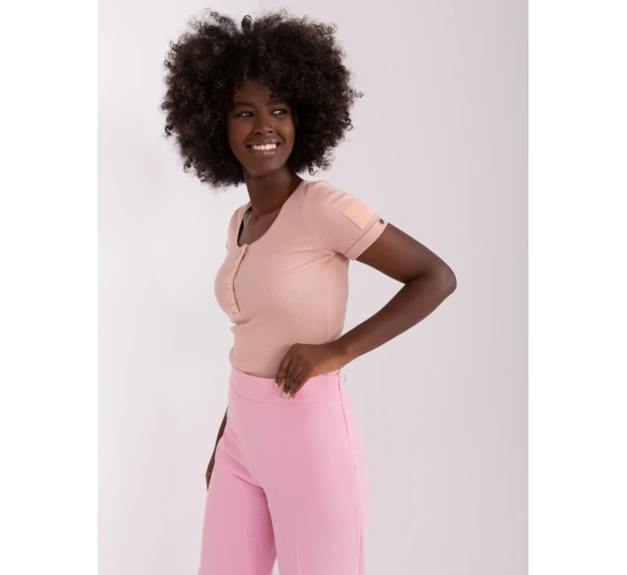 Bluzka TW BZ model 21365488 jasny różowy - FPrice Bluzka TW BZ model 21365488 jasny różowy - FPrice