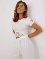 Bluzka TW BZ model 18728130 ecru - FPrice Bluzka TW BZ model 18728130 ecru - FPrice