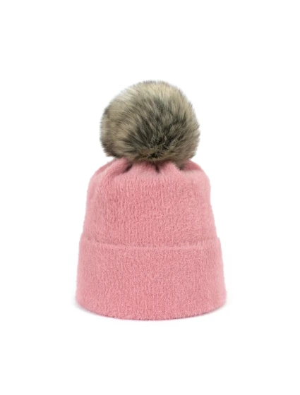 Ružová čiapka Soft Fluff - Art of Polo