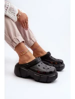 Dámske penové papuče na pevnej podrážke čierne Witima Dámske penové papuče na pevnej podrážke čierne Witima