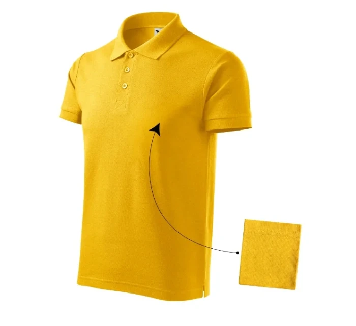 Bavlnená polokošeľa pánska žltá