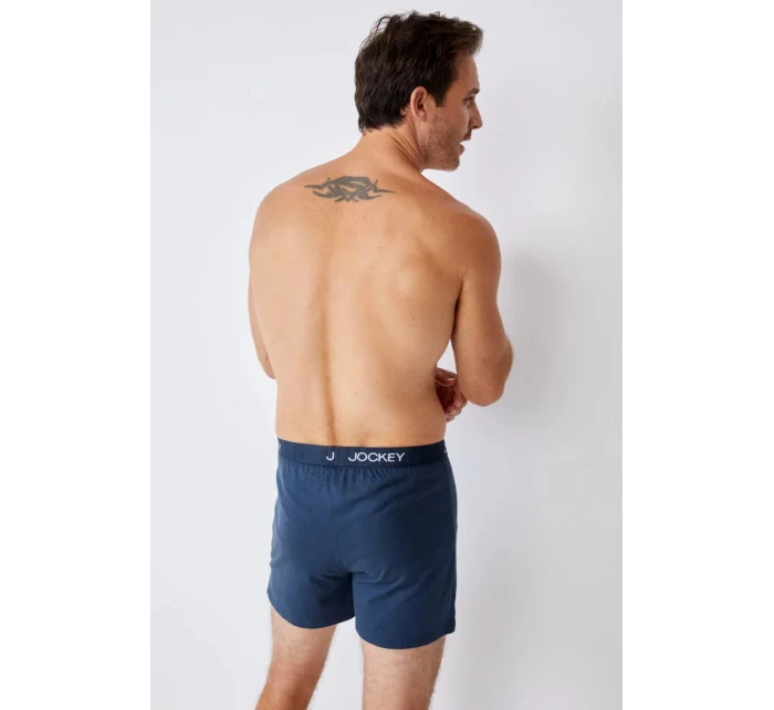 Pánske šortky 2Pack 305500 B90 tm. modrá s potlačou - Jockey Pánske šortky 2Pack 305500 B90 tm. modrá s potlačou - Jockey