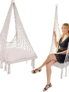 Závesné sedadlo DRAGON HAMMOCK 60x60x150 cm s poduškou PUSH EAST