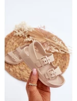 Dětské lehké žabky s přezkami BIG STAR model 21651519 béžové - Big Star Shoes Dětské lehké žabky s přezkami BIG STAR model 21651519 béžové - Big Star Shoes