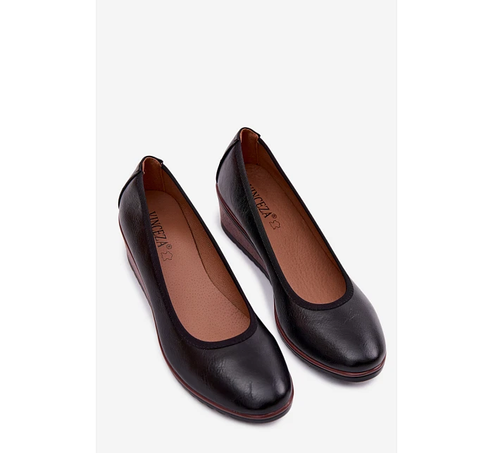 Dámské polobotky na platformě Vinceza 58628 Černé