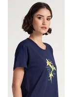 Dámska nočná košeľa s krátkym rukávom Paula