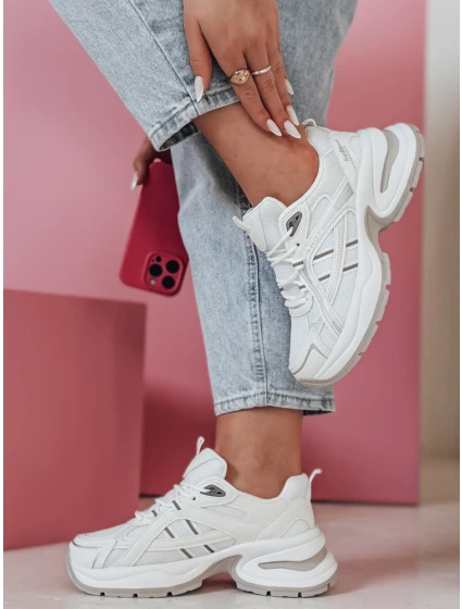 MODERMAX dámske biele tenisky FashionStreet ZY0898