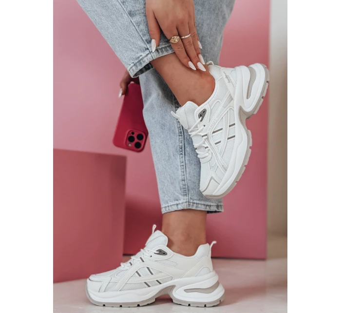 MODERMAX dámske biele tenisky FashionStreet ZY0898