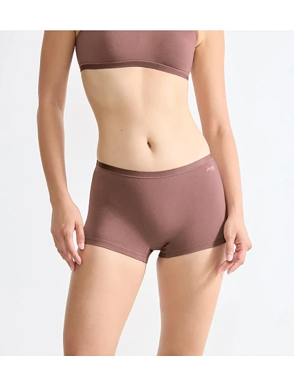 Dámske nohavičky GO Daily Cotton Short – Cacao – hnedé 1141 – SLOGGI