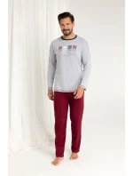 Pánske pyžamo Regina 487dł/r 2XL-3XL Z25/26