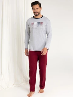 Pánske pyžamo Regina 487dł/r 2XL-3XL Z25/26