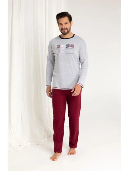 Pánske pyžamo Regina 487dł/r 2XL-3XL Z25/26