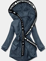 Dámska oversize parka modrá (B8080-72)