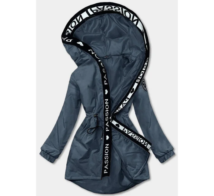 Svetlomodrá dámska oversize bunda typu parka (B8080-72) Svetlomodrá dámska oversize bunda typu parka (B8080-72)