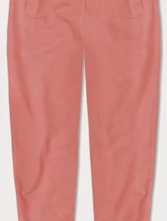 Tenké teplákové nohavice v lososovej farbe (CK03-37)