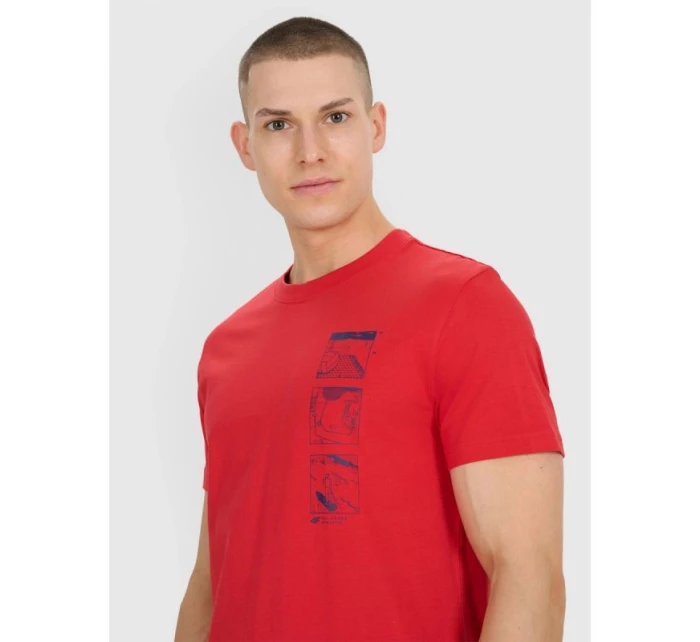 Pánske tričko s potlačou 4F 4FRSS25TTSHM2982-62S Pánske tričko s potlačou 4F 4FRSS25TTSHM2982-62S