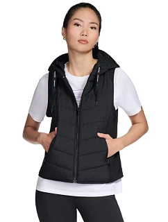 Vesta se kapucí GO Shield Performance Elite model 22380273 černá, velikost L - Skechers