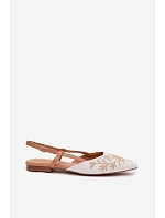 Dámské sandály s výšivkou na ploché Camel model 22039780 - Boto