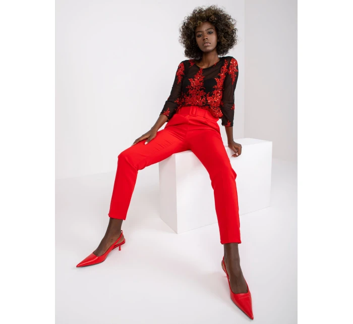 DHJ nohavice SP 12787.21X červená