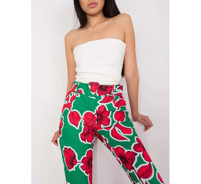 Spodnie DHJ SP model 18650848 zielony - FPrice Spodnie DHJ SP model 18650848 zielony - FPrice