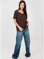 Tričko RV TS A1094.45 tmavohnedé