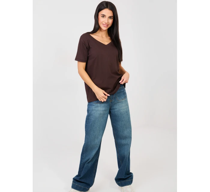 Tričko RV TS A1094.45 tmavohnedé