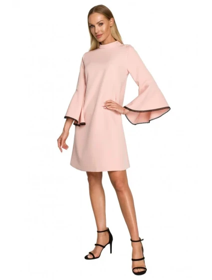 Dámske šaty M698 Powder pink - MOE
