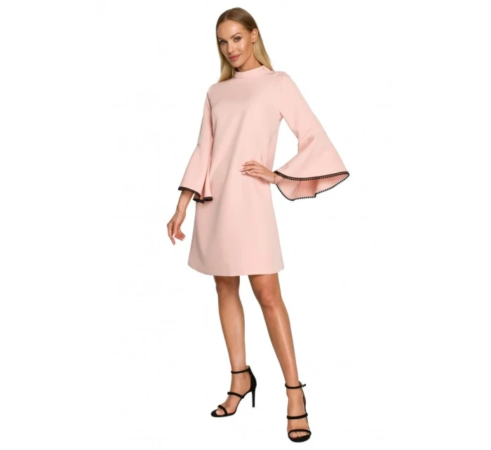 Dámske šaty M698 Powder pink - MOE