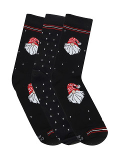 Pánske ponožky 3 pack Christmas black - CORNETTE