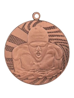 Bronzová medaila - plávanie - oceľová medaila