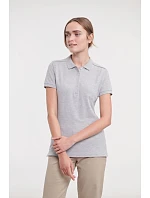 Russell Athletic 566F Dámske elastické polo tričko z piké 10.566F convoy grey Russell Athletic 566F Dámske elastické polo tričko z piké 10.566F convoy grey
