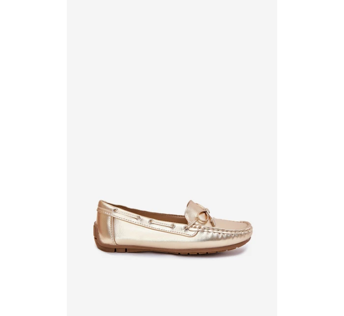 Dámské eko kůže mokasíny zlaté model 21701567 - Boto
