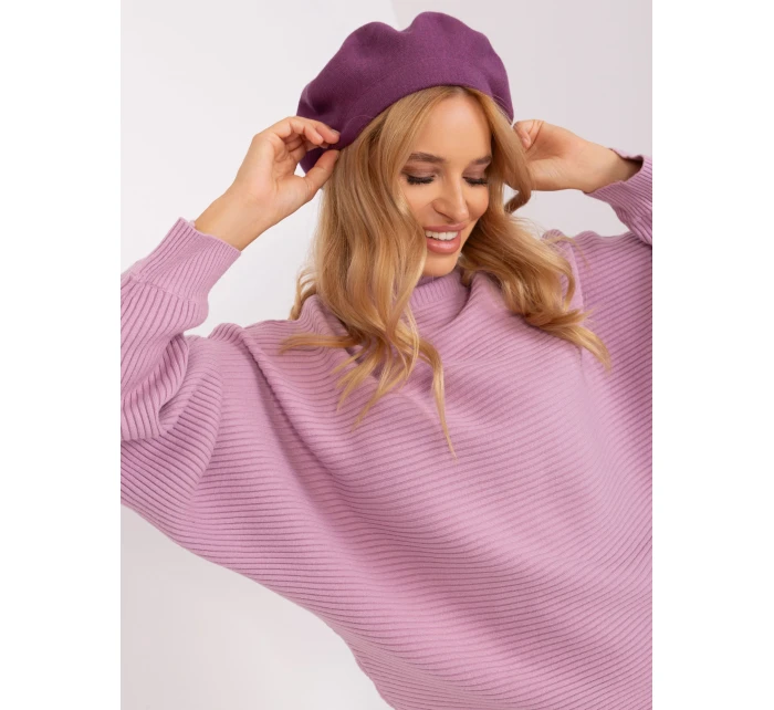 Czapka AT CZ model 18949111 fioletowy - FPrice Czapka AT CZ model 18949111 fioletowy - FPrice