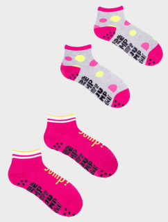 Yoclub Trampolínové ponožky 2-pack SKS-0021G-AA0A-002 Multicolour