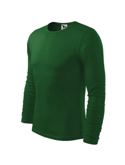 Fit-T LS pánska košeľa fľaškovo zelená