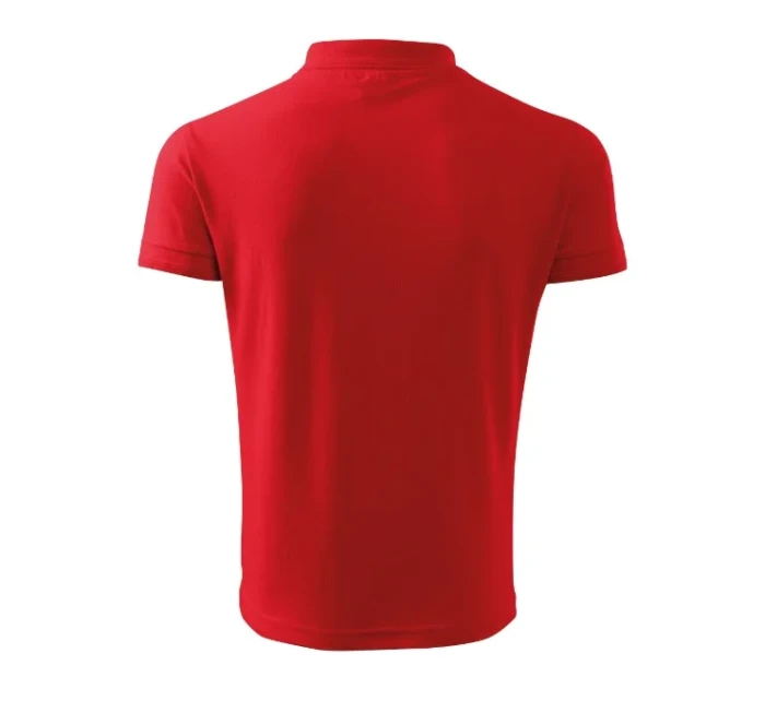 Pique Polo Voľné polo tričko červené Pique Polo Voľné polo tričko červené