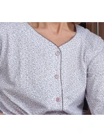 Pyžamo model 21310273 3/4 3XL Z25/26 dámské rozepínací - Luna