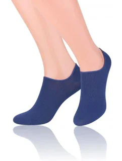 Dámske ponožky Invisible 070 dark blue - Steven