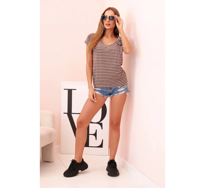 Dámsky bavlnený top na ramienka s výstrihom do V biely Dámsky bavlnený top na ramienka s výstrihom do V biely