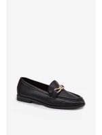 Dámské mokasíny s ozdobným detailem černé model 21900473 - Boto