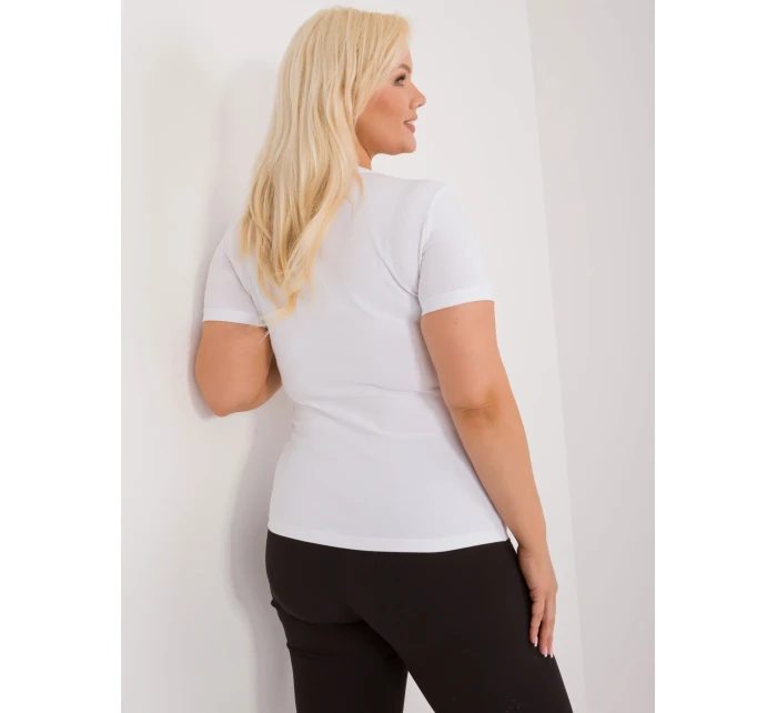 T shirt RV TS model 19920695 biały - FPrice T shirt RV TS model 19920695 biały - FPrice