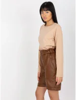 Šortky VI SN model 17857062 hnědá - FPrice Šortky VI SN model 17857062 hnědá - FPrice