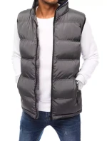 Pánská prošívaná šedá vesta Dstreet model 21964908 - FashionStreet